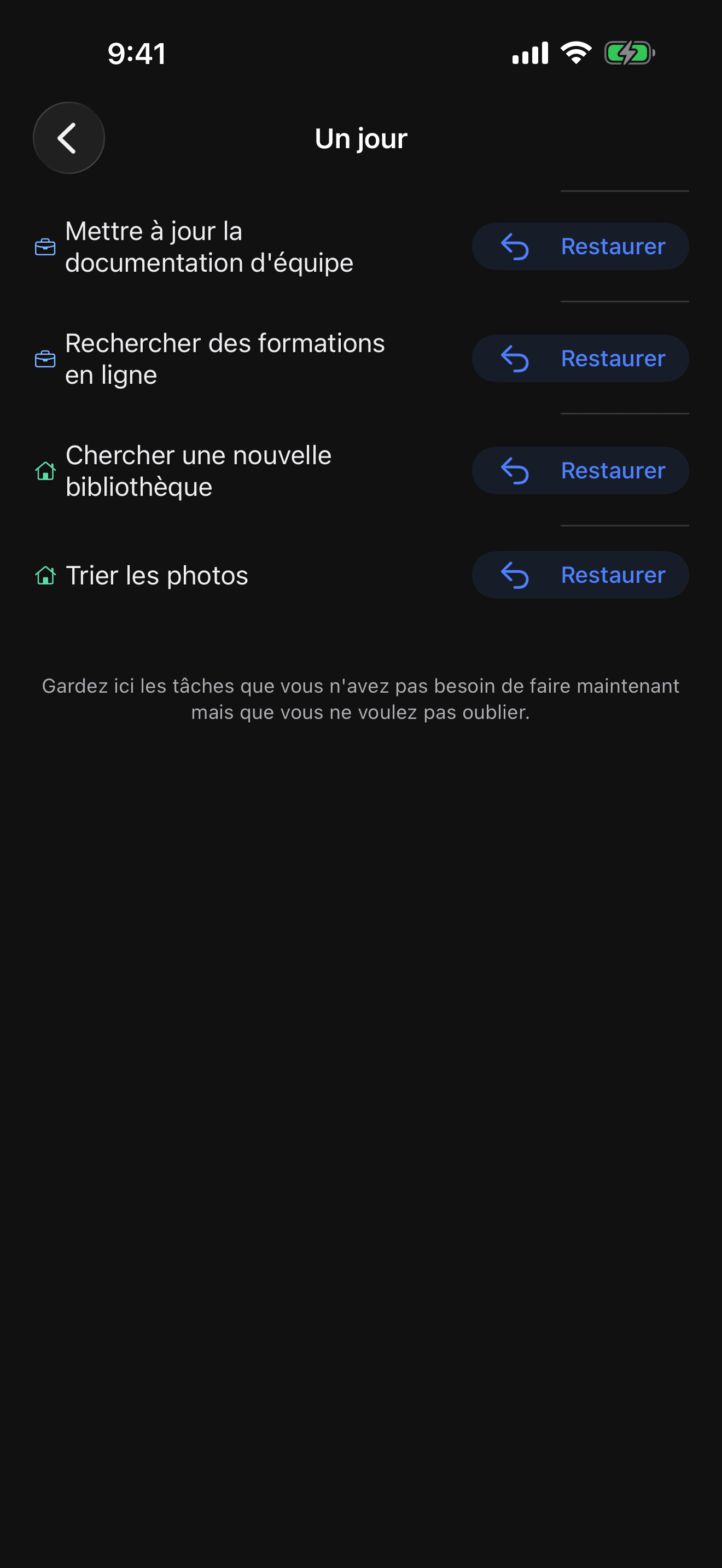 Écran de la poche Someday